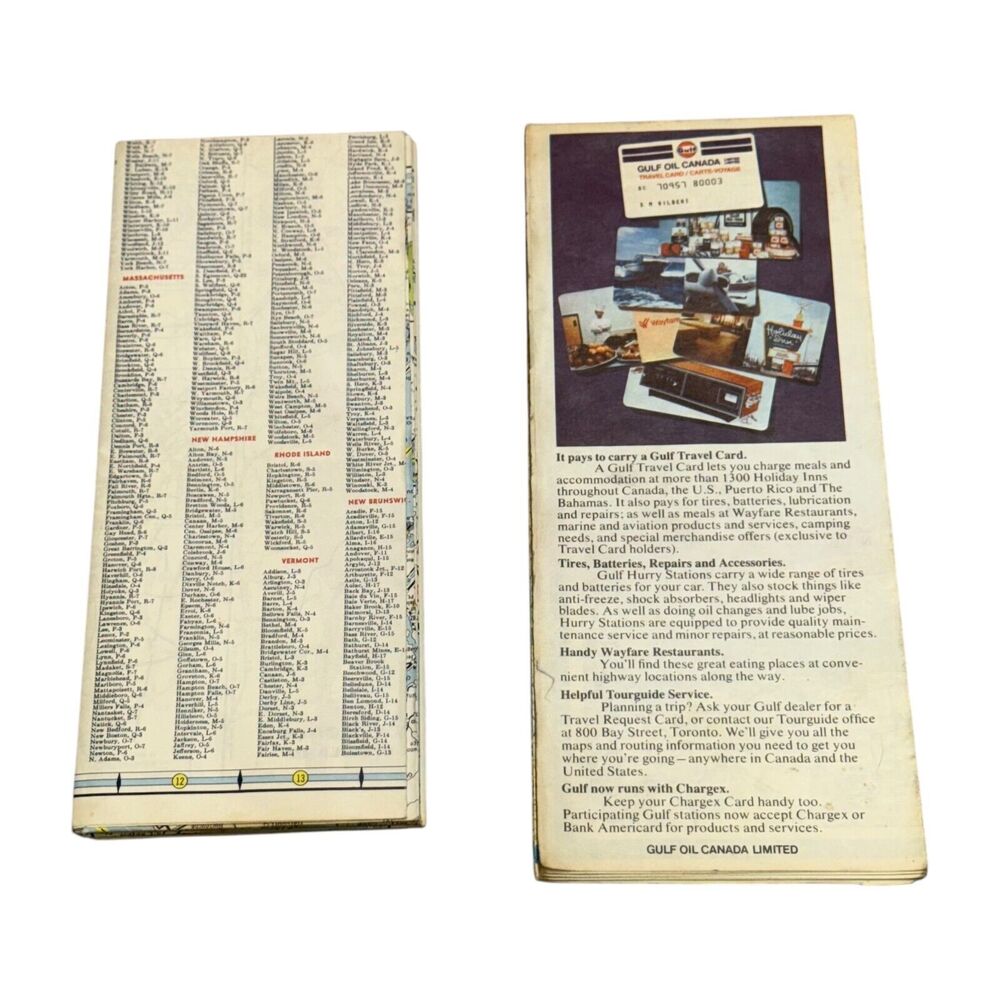 Vintage AAA & Gulf Travel Maps – New England, Eastern Canada, Ontario Avanti - Picture 2 of 6